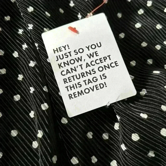 ASOS DESIGN Plisse V-Neck Midi Dress in Mono Dot Print Size XL NWT - Picture 5 of 5